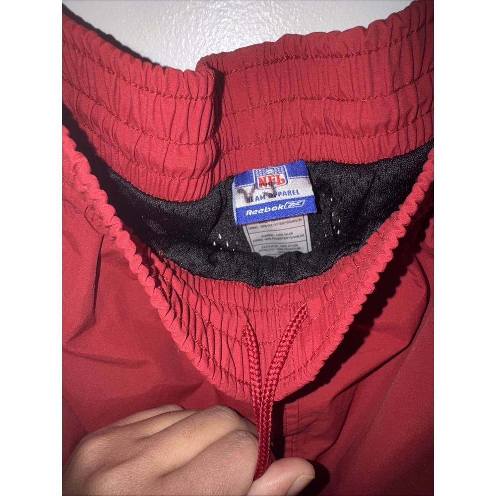 Vtg Y2K Reebok NFL 49ers Sz XL Track Pant & Mock Neck Top Red Black Spellout - Picture 15 of 16